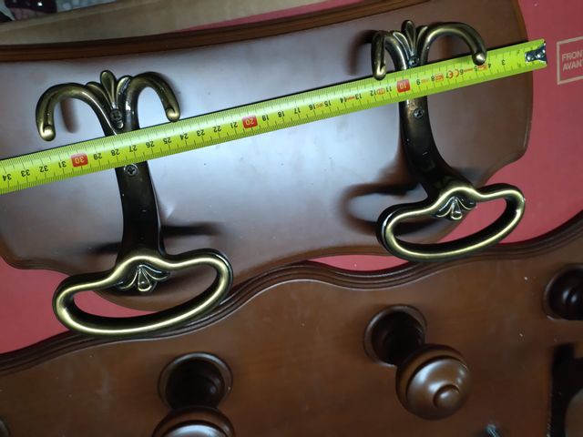 Perchero de madera 2 piezas. Medidas en las fotos