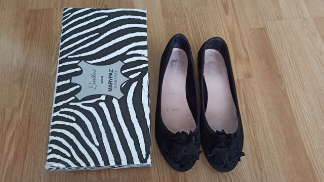 Bailarinas negras de ante talla 41