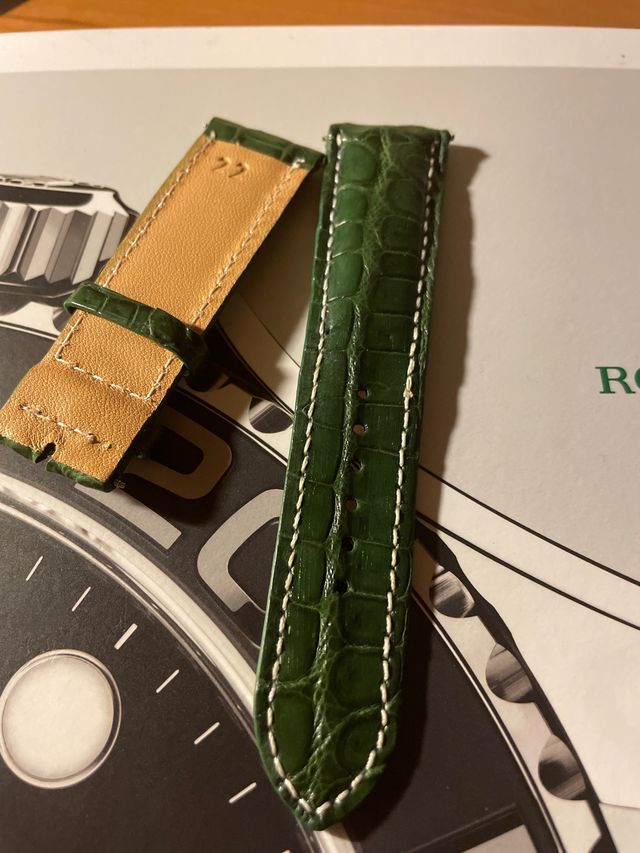 Correa piel auténtica de cocodrilo