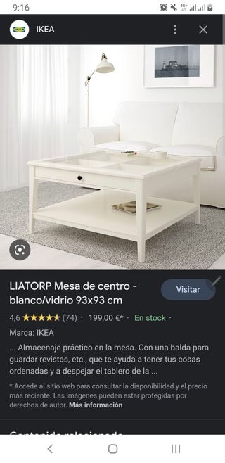mesa de centro de salon Liatorp ikea
