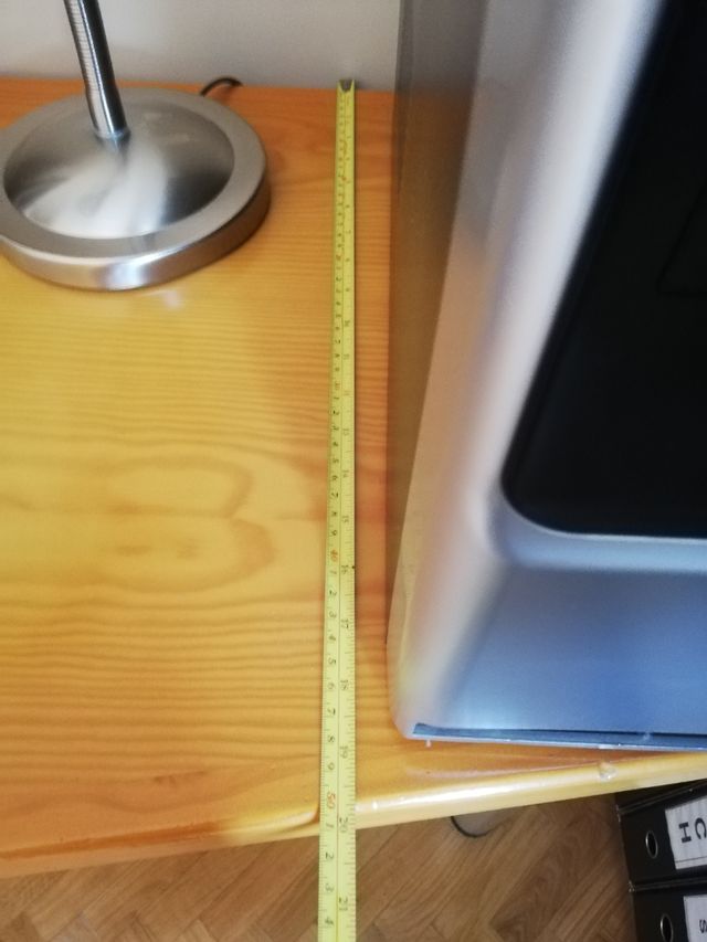 Mesa estudio pino y patas metálicas