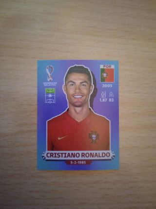 cromo cristiano Ronaldo mundial 