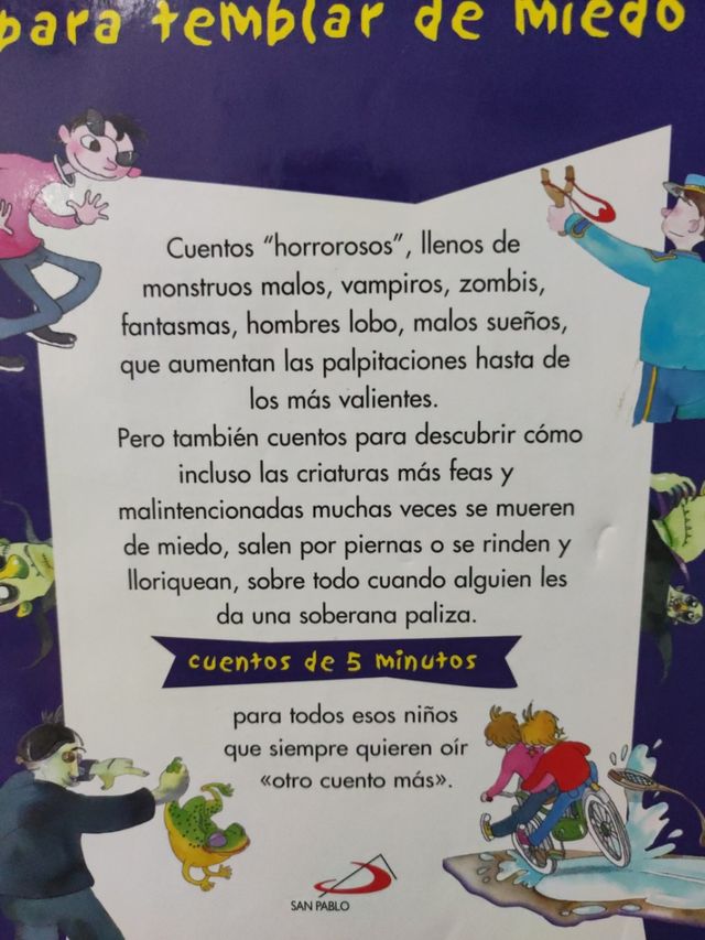 Libro " HISTORIAS DE MONSTRUOS" INFANTIL