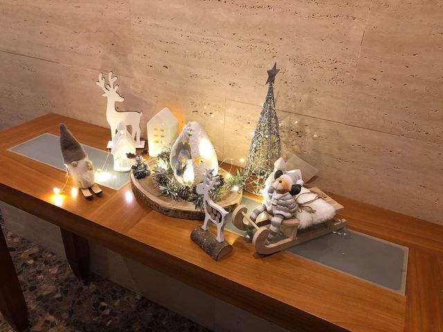 Decoración Navideña con luz Nacimiento