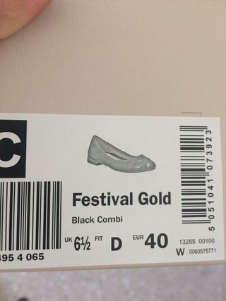Bailarina negra Clarks