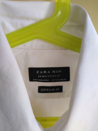 Camisa blanca m/l talla Superslim fit.