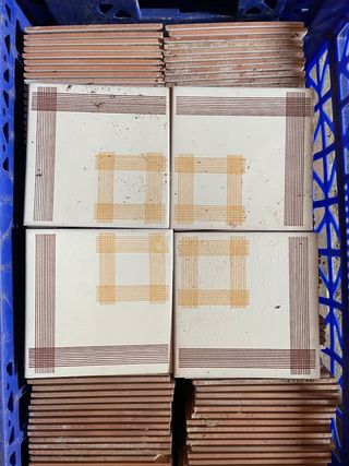 Lote de azulejos , rejolas antiguos 