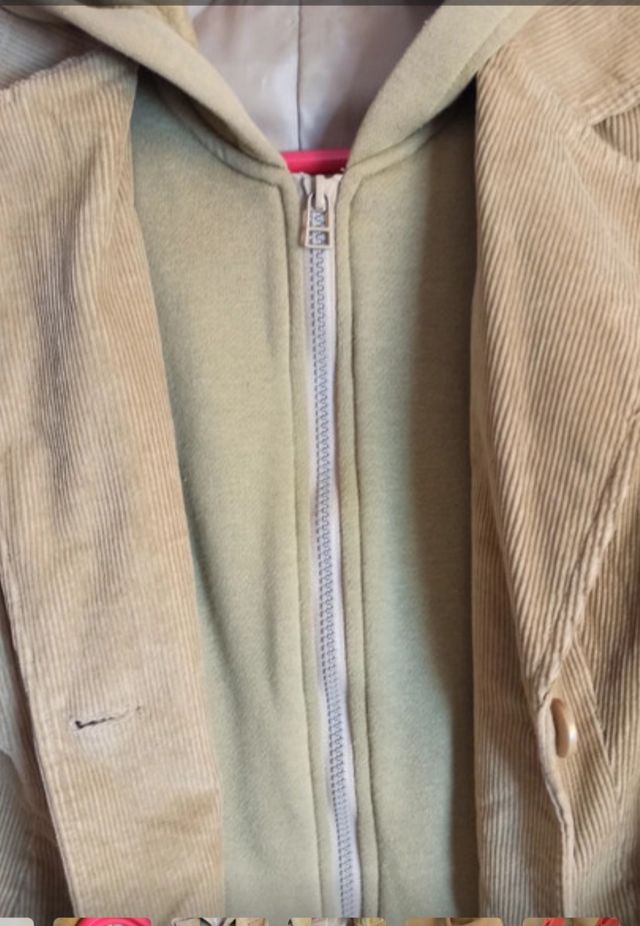 Americana pana chica color verde talla 38