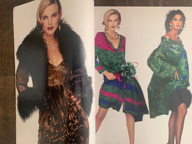 Revista Moda Elégance Paris 1991 Vintage Francia