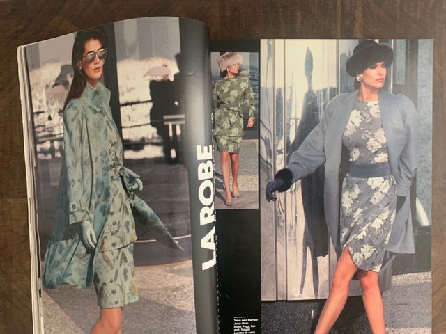 Revista Moda Elégance Paris 1991 Vintage Francia