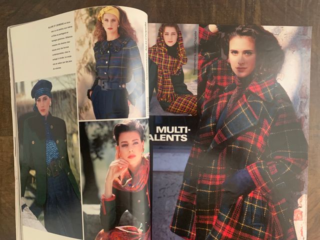 Revista Moda Elégance Paris 1991 Vintage Francia