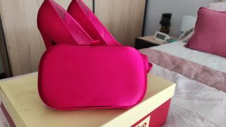Peeptoes fucsia talla 36. Regalo bolso a juego
