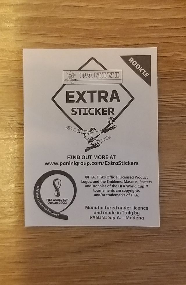 Extra sticker Alphonso Davies.