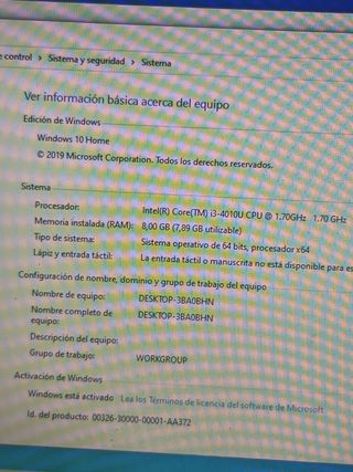 Lenovo G50-70 Windows10 y 8 de Ram
