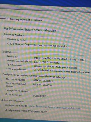 Lenovo G50-70 Windows10 y 8 de Ram