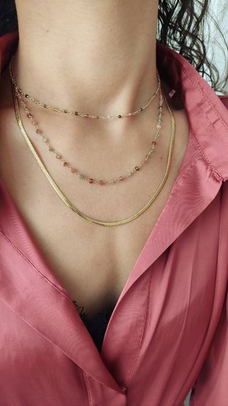 Collar serpiente dorado
