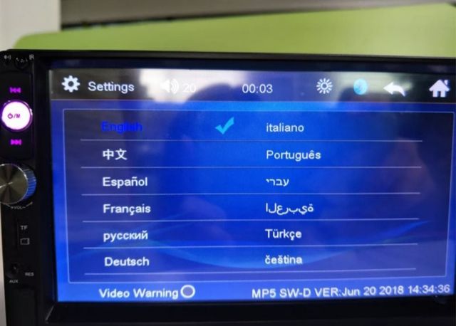 Autoradio 2 DIN 7" ✅