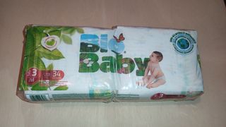 Pañales Talla 3 BIOBABY 34uds Ecológicos