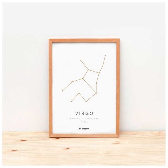 Poster Decoración Signo Horóscopo Virgo
