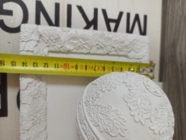 Conjunto decoración bandeja/bolas romántico, nuevo