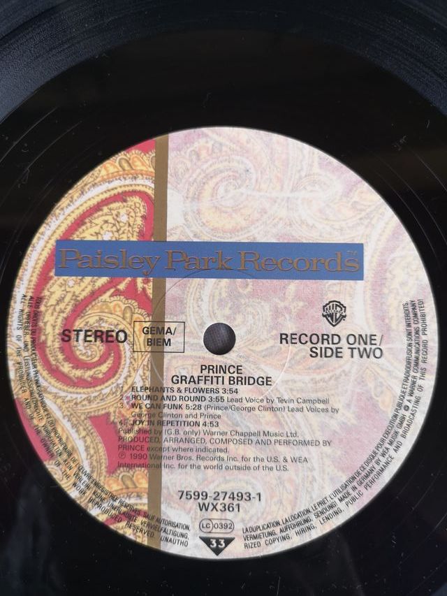 VINILO DOBLE LP - PRINCE - GRAFFITI BRIDGE