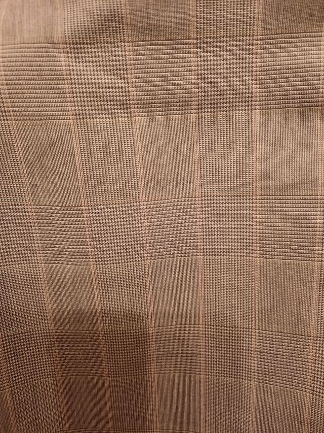 Giacca uomo a quadri in cotone,colore cachi,mis.46