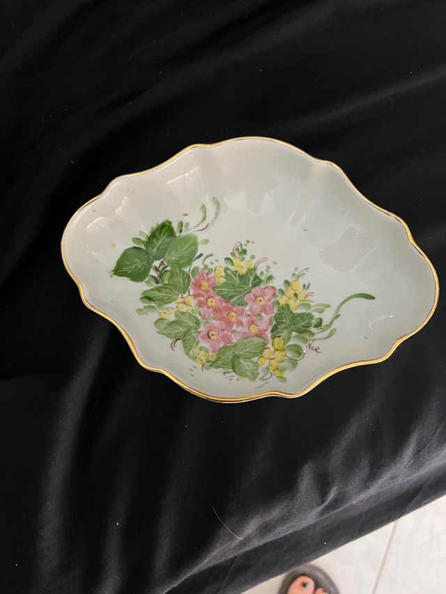 Vasetto con porta oggetti dipinti a mano