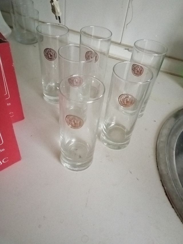 vasos cristalería sevillana