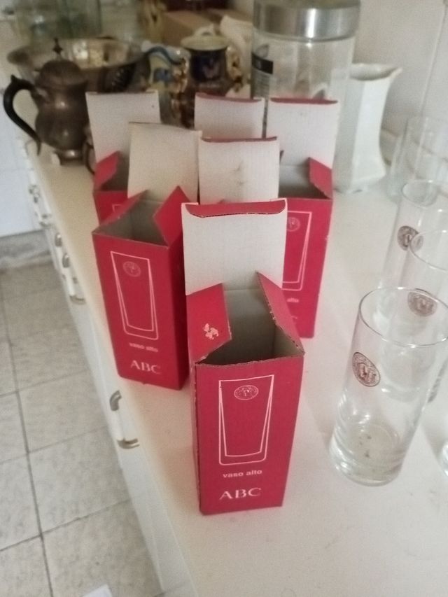 vasos cristalería sevillana