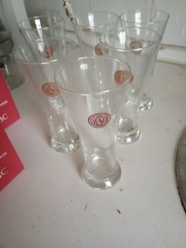 vasos cristalería sevillana