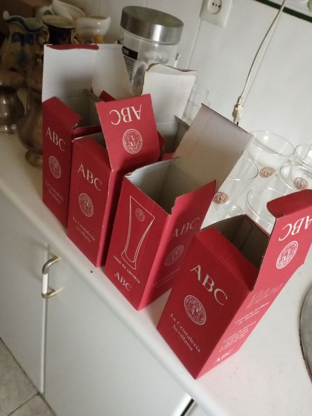 vasos cristalería sevillana