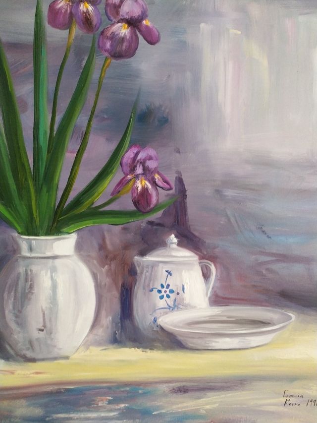 Óleo sobre lienzo-bodegón