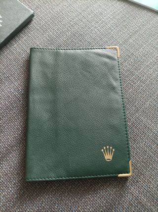 ROLEX PORTA PASAPORTE CUERO 
