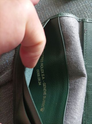 ROLEX PORTA PASAPORTE CUERO 