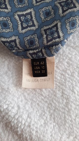 Blusa seda. Massimo Dutti 