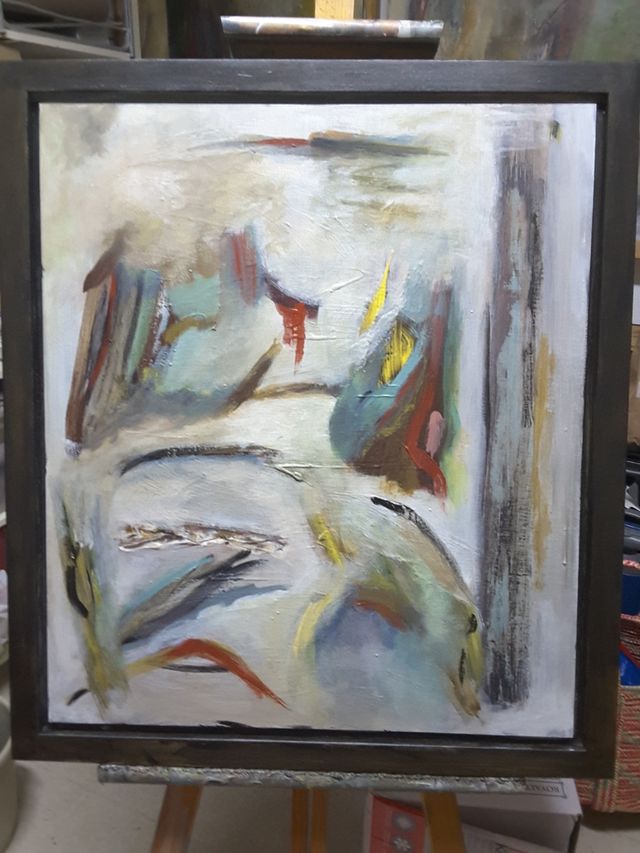 Cuadro pintura abstracta.