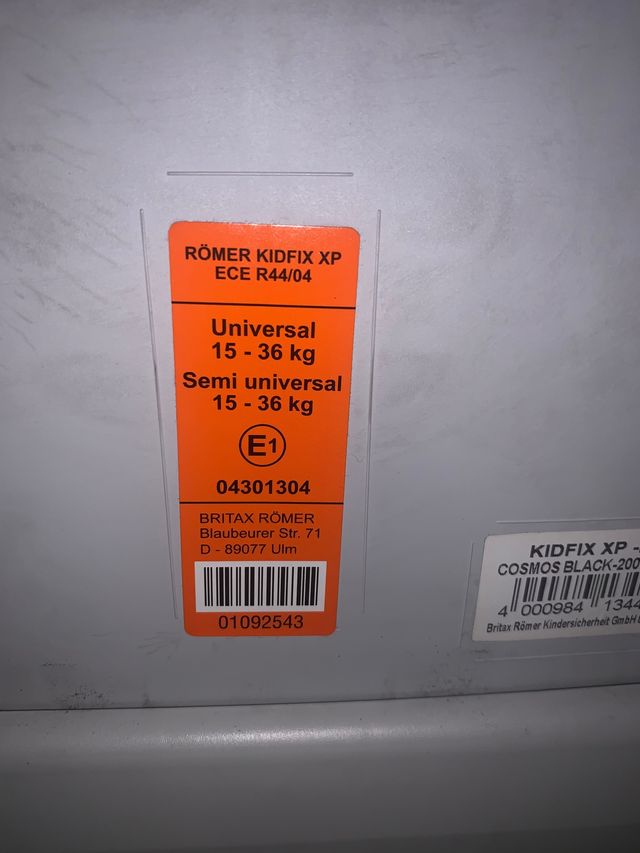Silla coche romer kidfix xp cosmos black