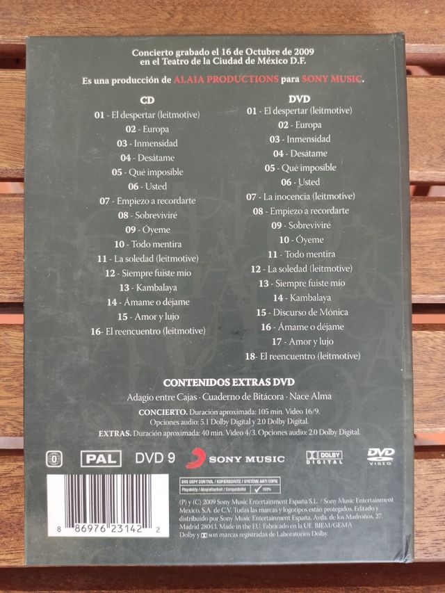 MONICA NARANJO ADAGIO ED. ESPECIAL CD + DVD