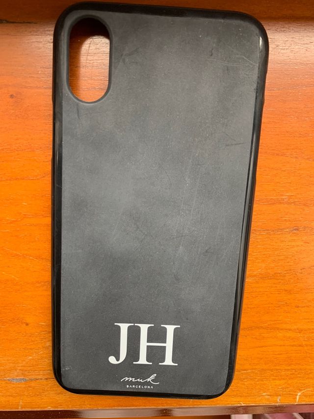 Funda negra Iphone X personalizada