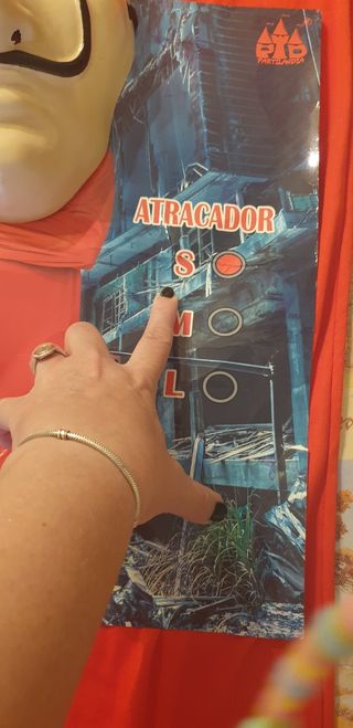 disfraz casa de papel incluido máscara 