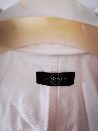 Mono BSB vaquero blanco estilo militar talla S