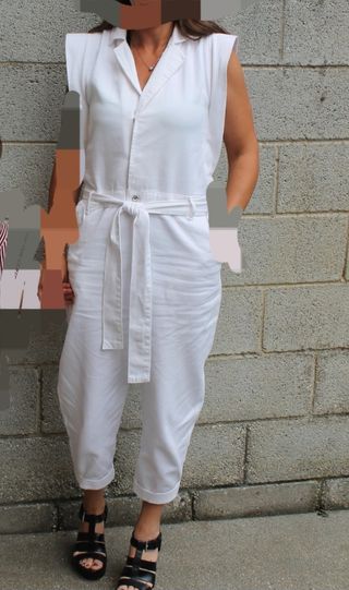 Mono BSB vaquero blanco estilo militar talla S