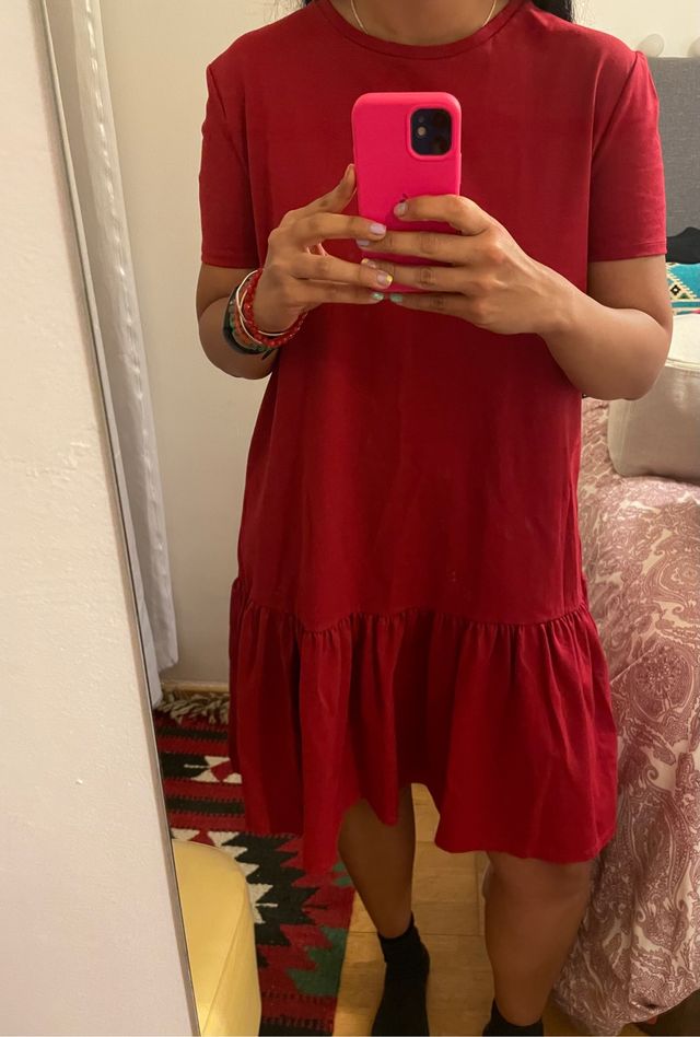 Vestido Zara rojo talla S