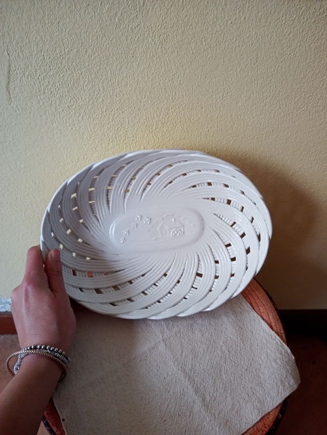 Cestino in ceramica mulino bianco nuovo