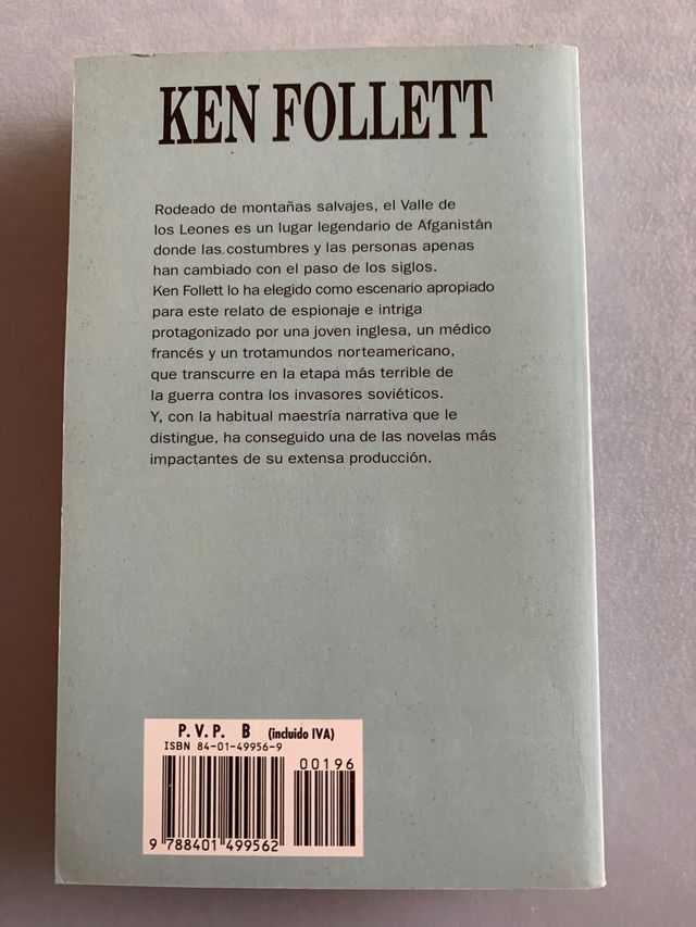 El valle de los leones, de Ken Follett