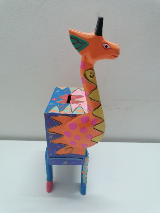 Moedeiro / mealheiro colorido girafa