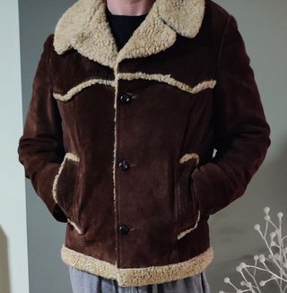 chaqueta borrego y ante auténticos talla M/L