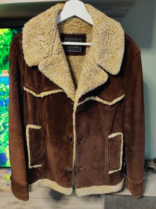 chaqueta borrego y ante auténticos talla M/L