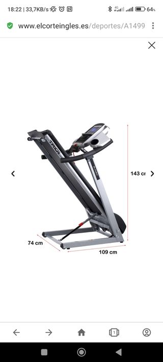 Cinta de correr TR101i Bladez Fitness
