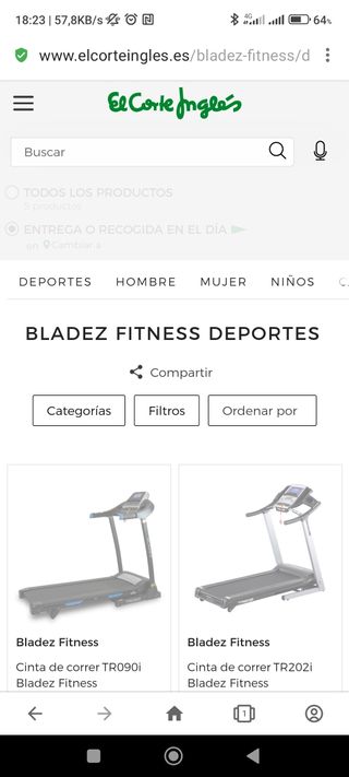Cinta de correr TR101i Bladez Fitness
